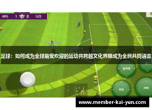 足球:如何成为全球最受欢迎的运动并跨越文化界限成为全民共同语言 足球:如何成为全球最受欢迎的运动并跨越文化界限成为全民共同语言